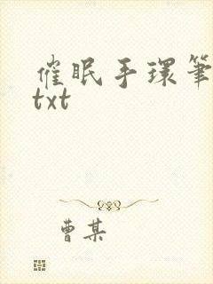 催眠手环笔趣阁txt