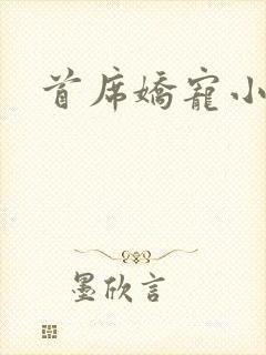 首席娇宠小情人