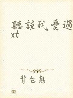 听说我爱过你txt