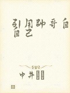 引用帅哥自己玩自己