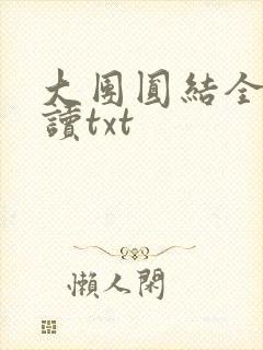 大团圆结全文阅读txt