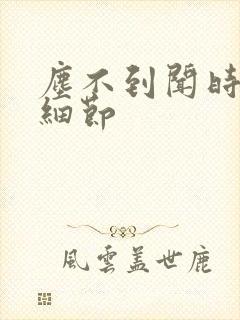 尘不到闻时顶腰细节