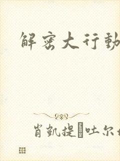 解密大行动
