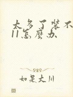 太多了装不下h11怎么办