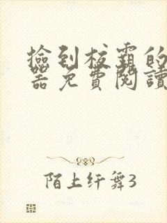 捡到校霸的遥控器免费阅读