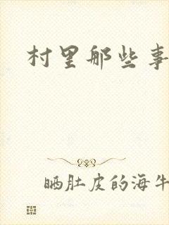 村里那些事