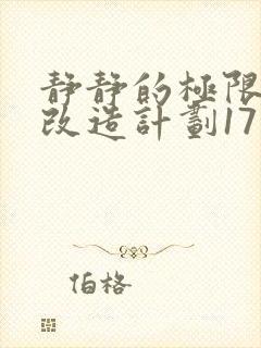 静静的极限自我改造计划17