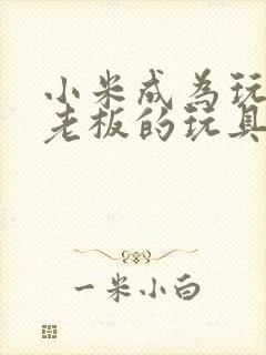 小米成为玩具店老板的玩具