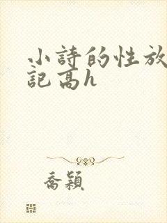 小诗的性放荡日记高h