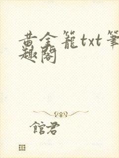 黄金笼txt笔趣阁