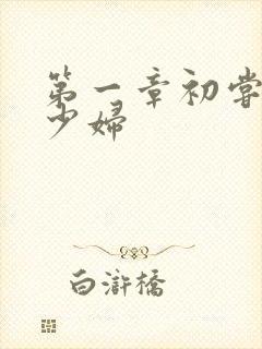 第一章初尝极品少妇