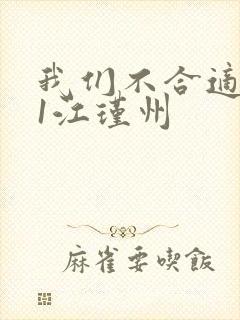 《我们不合适1v1江瑾州》小说封面