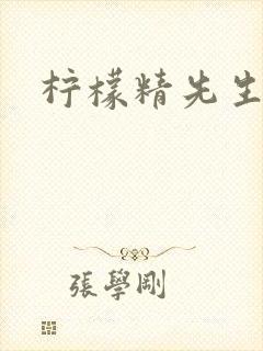 柠檬精先生封面