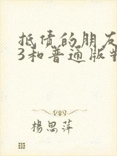 抵债的朋友麦子3和普通版对比封面