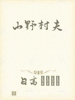 山野村夫封面