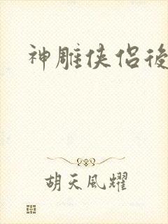 神雕侠侣后传封面