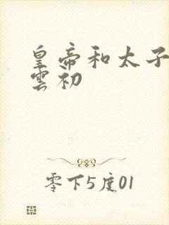 皇帝和太子妃h云初