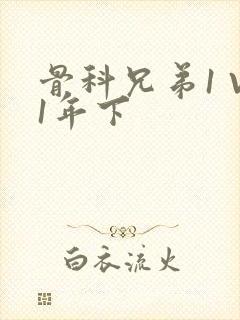 骨科兄弟1 V1年下封面