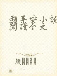 赵平安小说免费阅读全文