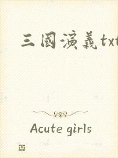 三国演义txt封面