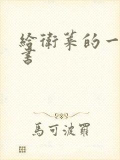 给卫莱的一封情书封面