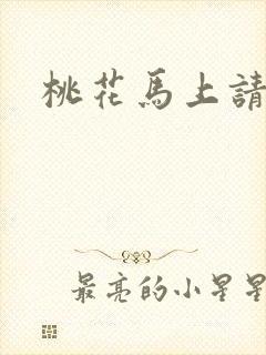 桃花马上请长缨