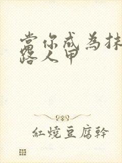 当你成为抹布文路人甲封面