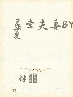 寻常夫妻BY写夏