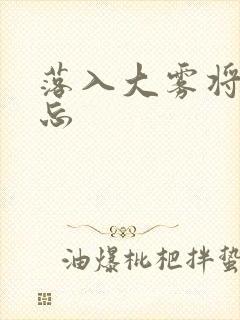 落入大雾将你遗忘封面