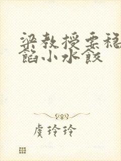 梁教授要稳住肉馅小水饺