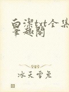 白洁txt全集笔趣阁
