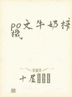 po文牛奶榨汁机封面
