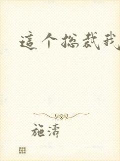 这个总裁我要了