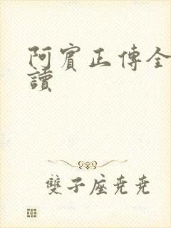 阿宾正传全文阅读