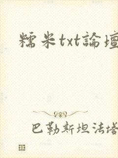 糯米txt论坛封面