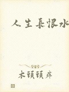 人生长恨水长东封面