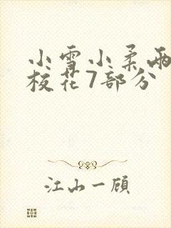小雪小柔两个大校花7部分