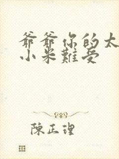 爷爷你的太大了小米难受封面