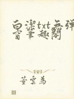 白洁txt无弹窗笔趣阁