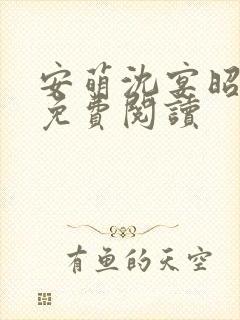 安萌沈宴昭小说免费阅读