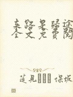 来路是归途小说全文免费阅读