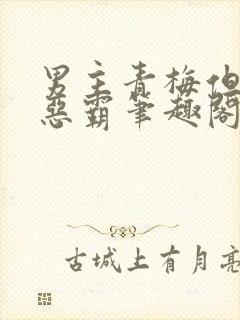 男主青梅但是个恶霸笔趣阁封面