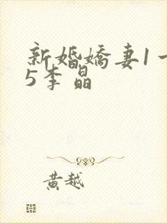 新婚娇妻1一25李晶