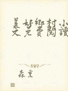 美好乡村小说全文免费阅读封面