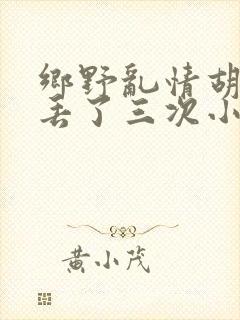 乡野乱情胡秀英丢了三次小说