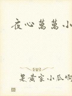 夜心万万小说