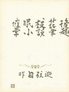 催眠校花后的日常小说笔趣阁