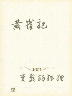黄雀记封面