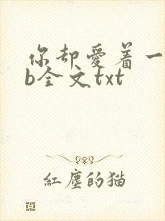 你却爱着一个sb全文txt