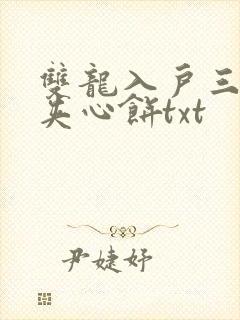 双龙入户三人行夹心饼txt